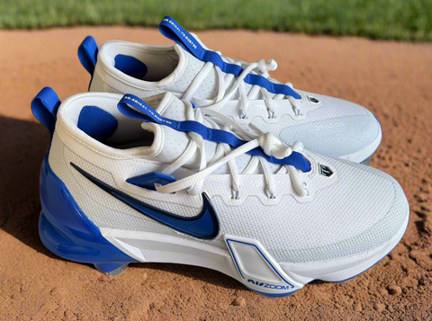 Nike Force Zoom Trout 9 Elite Blue White Baseball Cleats FB2906-105 Mens Size 7