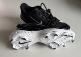 Nike Alpha Huarache Elite 4 Low MCS Men Size 10 Black Baseball Cleats FD6221-001