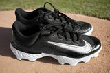 Nike Alpha Huarache Elite 4 Low MCS Men Size 10 Black Baseball Cleats FD6221-001