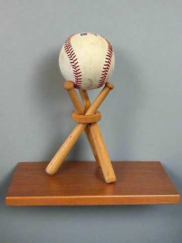 Baseball holder for souvenir baseballs